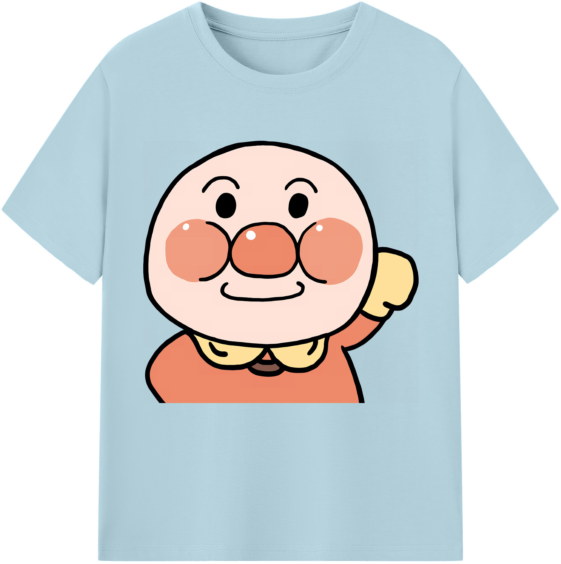 （画像用） アンパンマン Anpanman 綿100％半袖Tシャツ（フロントプリント）